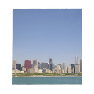 Bloco De Notas Horizonte de Chicago, Illinois, EUA.