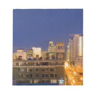 Bloco De Notas Horizonte de Chicago, Illinois, fotografado do Wes