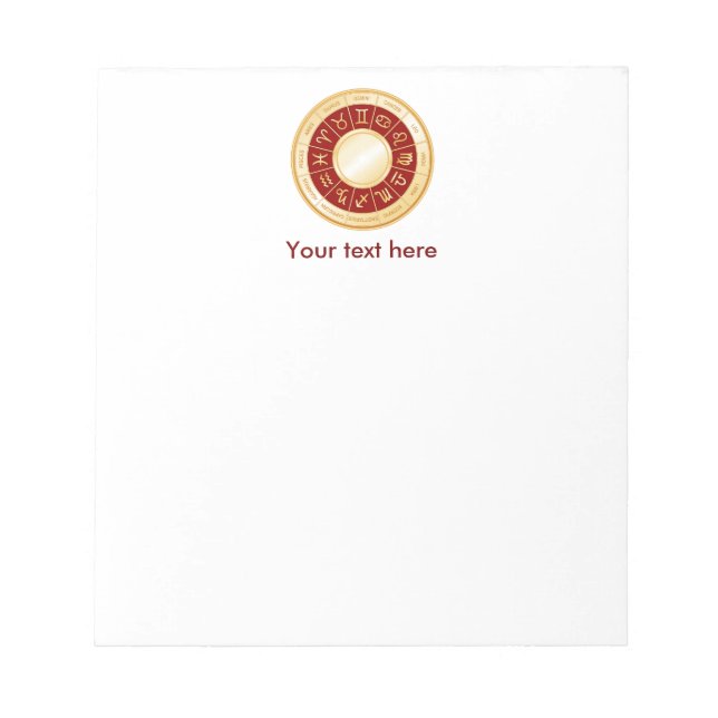 Bloco De Notas Horoscópio Mandala (Frente)