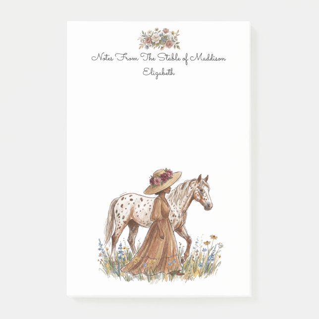 Bloco De Notas Horse Lover Gift Stationery (Frente)