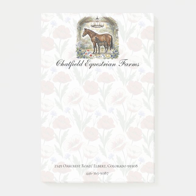 Bloco De Notas Horse Lover Gift Stationery   (Frente)