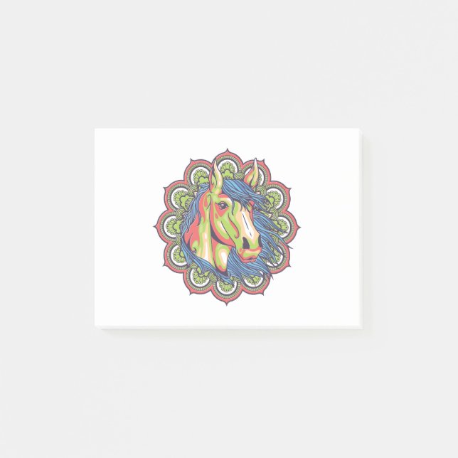 Bloco De Notas Horse Mandala (Frente)