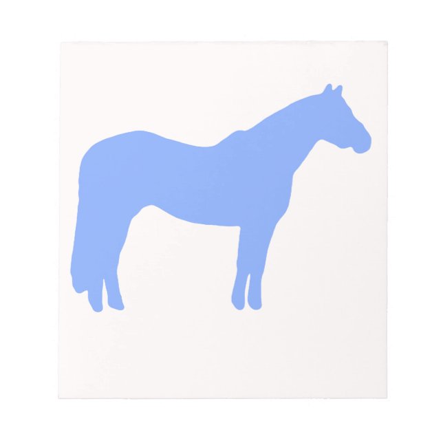 Bloco De Notas Horse Trainer Business Blue Simple and Modern (Frente)
