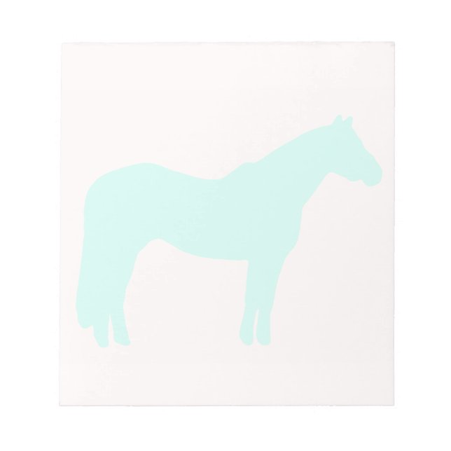Bloco De Notas Horse Trainer Business Blue Simple and Modern (Frente)