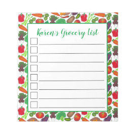 Bloco De Notas Hortaliças Personalizadas