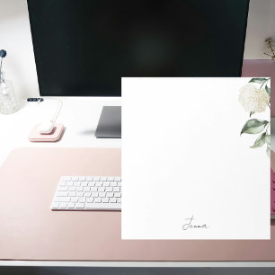 Bloco De Notas Hortênsia Aquarela Personalizada