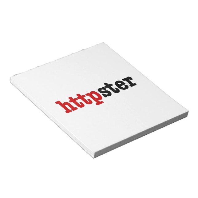 Bloco De Notas httpster (Inclinado)