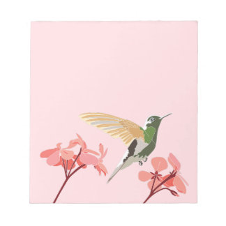 Bloco De Notas Hummingbird - Notepad Rosa