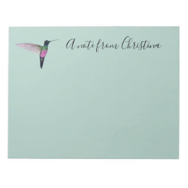 Bloco De Notas Hummingbird Personalizado