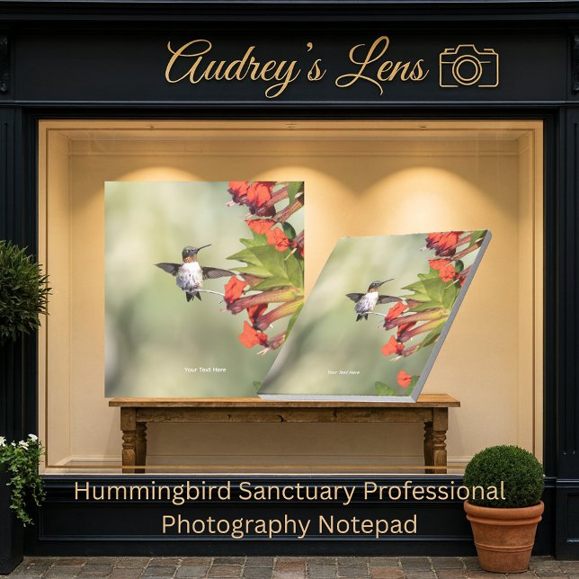 Bloco De Notas Hummingbird Sanctuary Professional Photography  (Criador carregado)