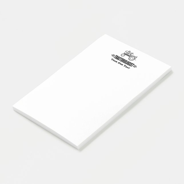 Bloco De Notas Humorístico Personalizar o Trator de Ti (Inclinado)