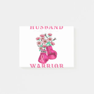Bloco De Notas Husband Of A Warrior Breast Cancer Awareness Suppo