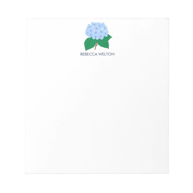 Bloco De Notas Hydrangea Note Pad (Frente)
