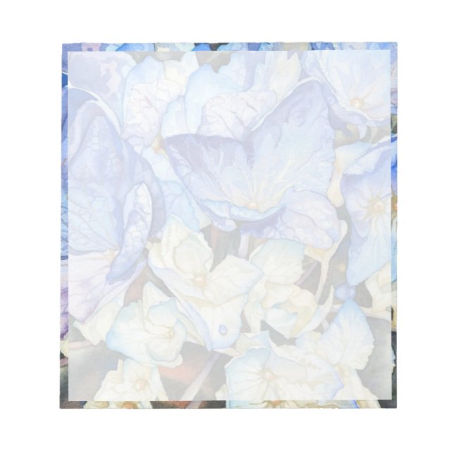 Bloco De Notas Hydrangea Notepad 5,5" x 6" (Frente)