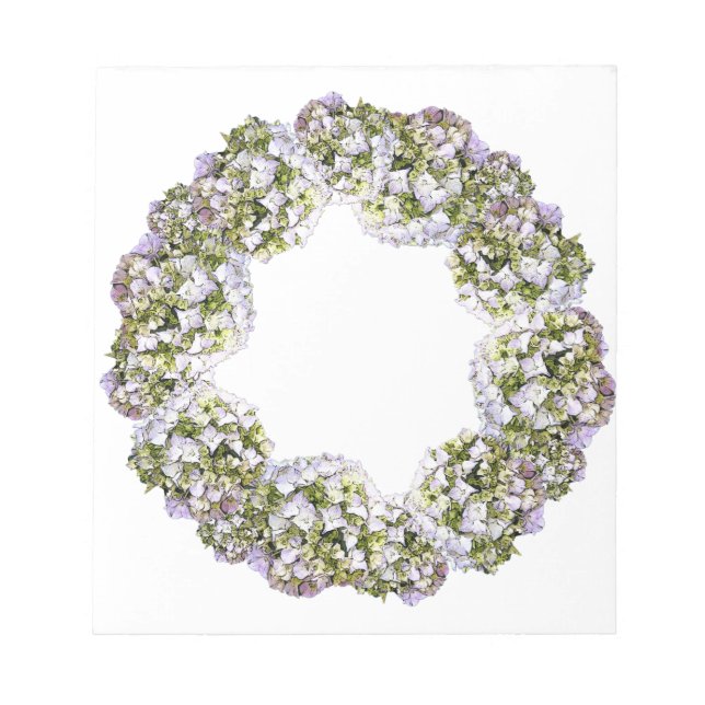 Bloco De Notas Hydrangea Wreath (Frente)