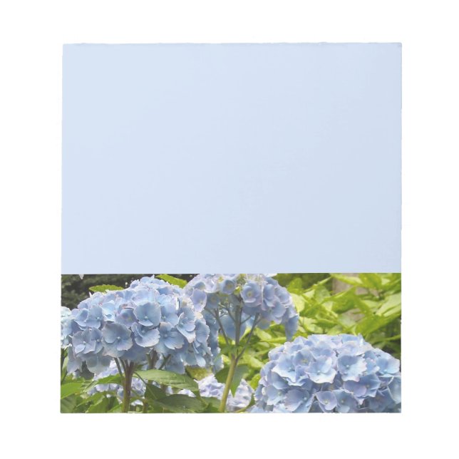 Bloco De Notas Hydrangeas Azul Profundo (Frente)