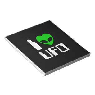 Bloco De Notas I Alienígena Heart UFO