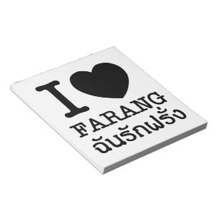 Bloco De Notas I Black Heart (Love) Farang