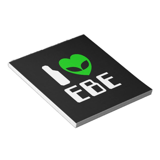 Bloco De Notas I EBE Alienígena (Inclinado)
