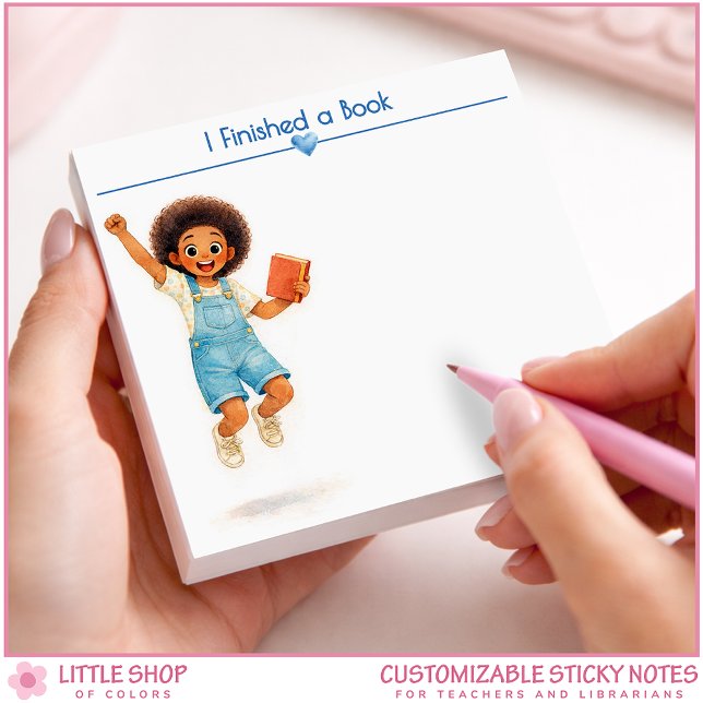 Bloco De Notas I Finished a Book Personalized Book Lover (Criador carregado)