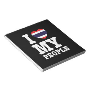 Bloco De Notas I Heart (Love) My Thai Pessoas