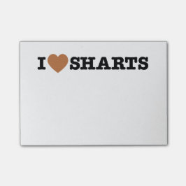 Bloco De Notas I Heart Sharing Engraçado