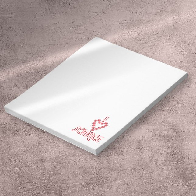 Bloco De Notas I Love Science (I Love Science Modern Fun Notepad)