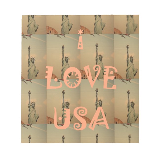 Bloco De Notas I Love USA (Frente)