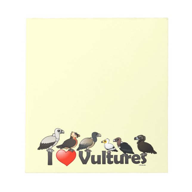 Bloco De Notas I Love Vultures (Eurásia) (Frente)