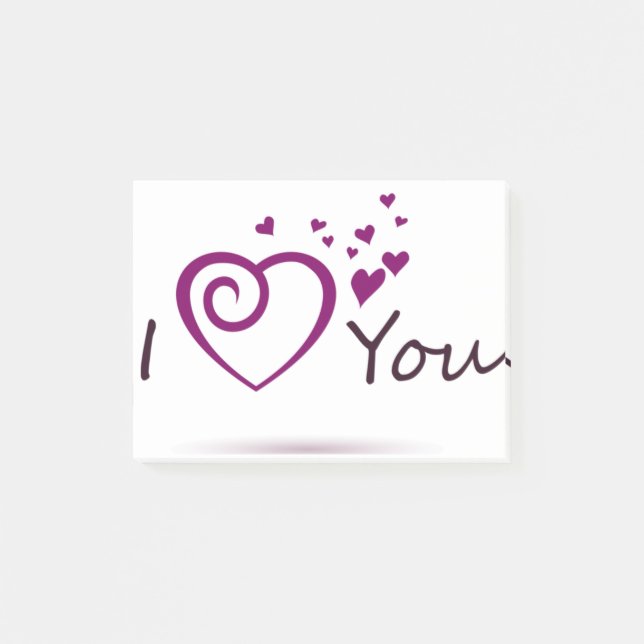 BLOCO DE NOTAS I LOVE YOU DESIGN (Frente)