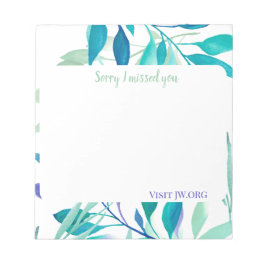 Bloco De Notas I missed you customize texts JW.org