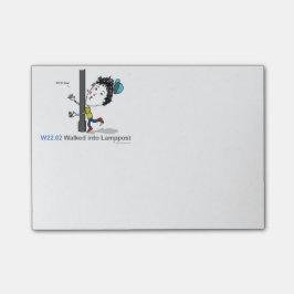 Bloco De Notas ICD-10: W22.02 andou no lamppost
