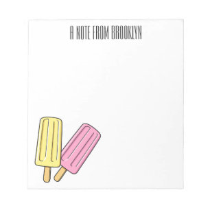 Bloco De Notas Ice pop cartoon