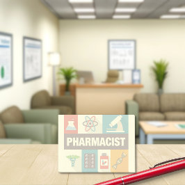 Bloco De Notas Ícone de Farmacêutico Profissional Desenhado