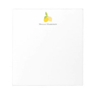 Bloco De Notas Ícone de limões amarelo-claro