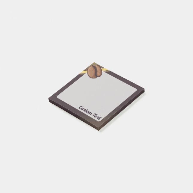 Bloco De Notas Ícone do Café Bean (Inclinado)