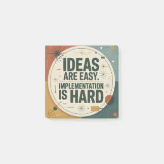 Bloco De Notas Ideas Are Easy. Implementation Is Hard