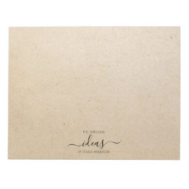 Bloco De Notas Ideias modernas de papelão nomeiem papel pad