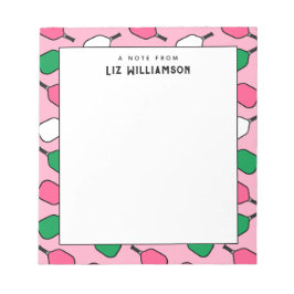 Bloco De Notas Ideias personalizadas do Presente de Pickleball