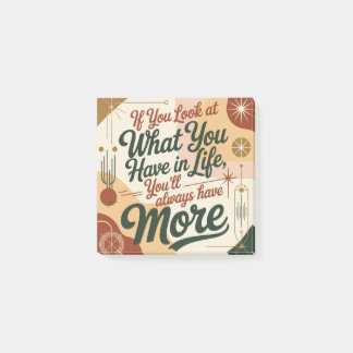 Bloco De Notas If You Look At What You Have In Life