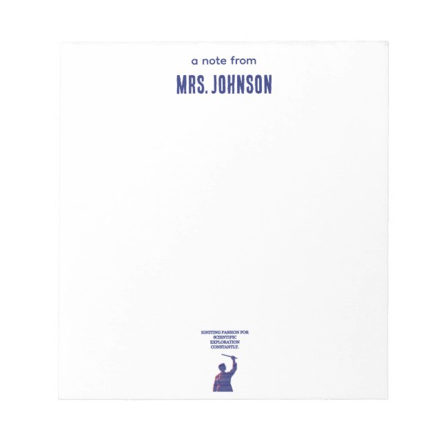 Bloco De Notas Igniting Passion Scientific Exploration Constantly (Frente)