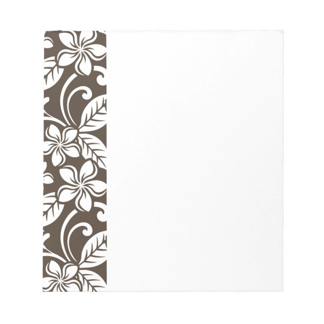 BLOCO DE NOTAS ILHA PLUMERIA (CAFÉ BROWN) (Frente)