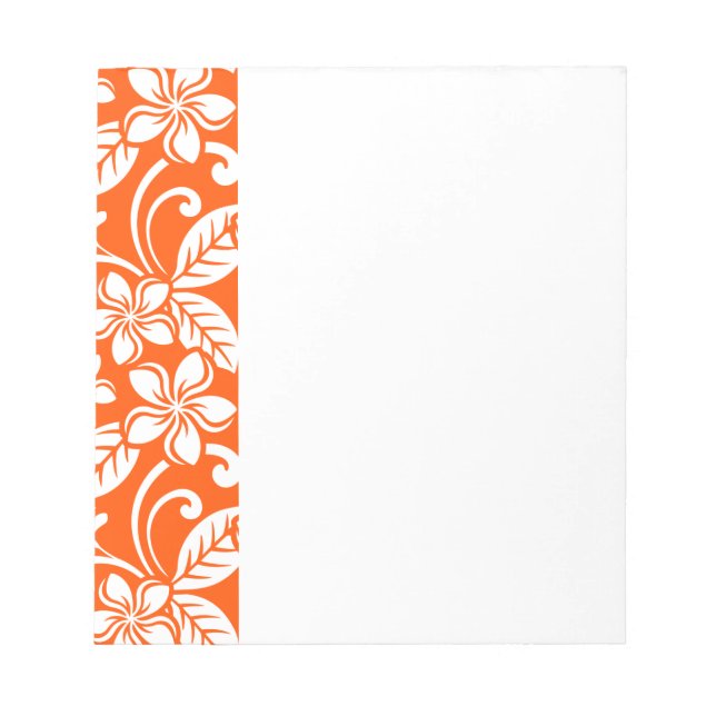 BLOCO DE NOTAS ILHA PLUMÉRIA (MUITO LARANJA) (Frente)