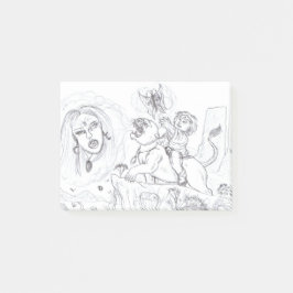 Bloco De Notas Illustração Fantasia Amante Mágico Borboleta da Li