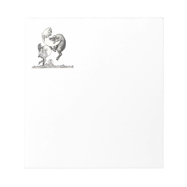 Bloco De Notas Ilustração da Noite de Deus do Universo Celestial  (Frente)