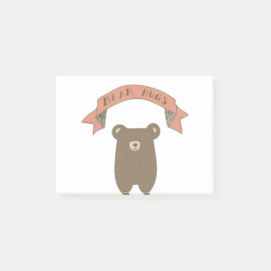 Bloco De Notas Ilustração de Abraços de Ursos