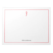 Ilustração de animal de cavalo-marinho vermelho vi