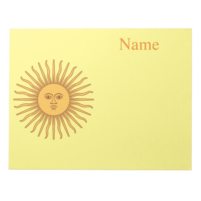 Bloco De Notas Ilustração de arte com face Sun Thunder_Cove (Frente)