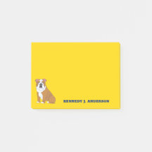 Ilustração de Bulldog em Inglês Personalizada