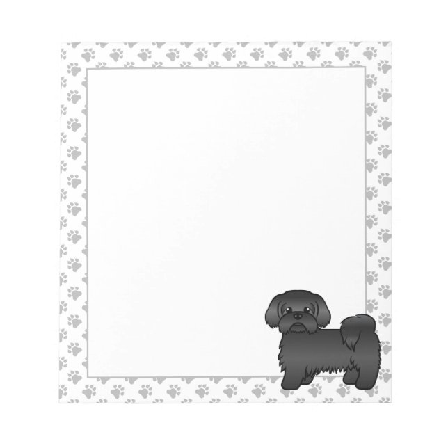 Bloco De Notas Ilustração de cachorro de desenho animado fofo da  (Frente)